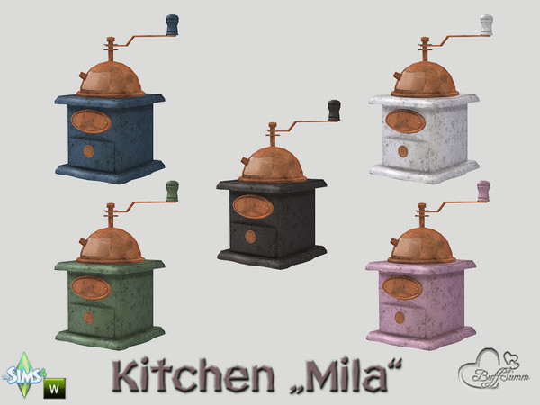Sims 4 — Kitchen Clutter Mila Coffee Grinder by BuffSumm — Part of the *Kitchen Clutter Mila* Created by BuffSumm @ TSR