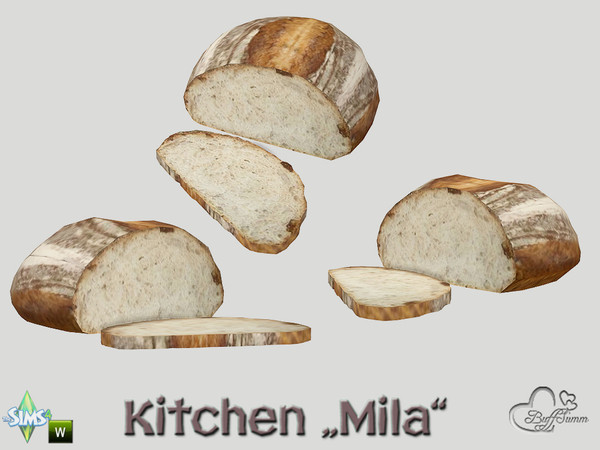 Sims 4 — Kitchen Clutter Mila Bread by BuffSumm — Part of the *Kitchen Clutter Mila* Created by BuffSumm @ TSR