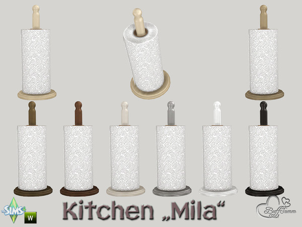 Sims 4 — Kitchen Clutter Mila Paper Roll by BuffSumm — Part of the *Kitchen Clutter Mila* Created by BuffSumm @ TSR