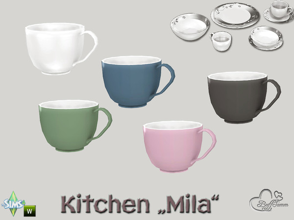 Sims 4 — Kitchen Clutter Mila Cup by BuffSumm — Part of the *Kitchen Clutter Mila* Created by BuffSumm @ TSR ***TSRAA***