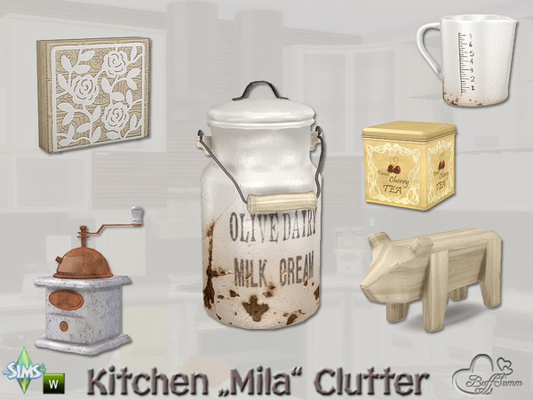 Sims 4 — Kitchen Clutter Mila by BuffSumm — Is there any way to cross borders between differnt worlds? With MILA you can