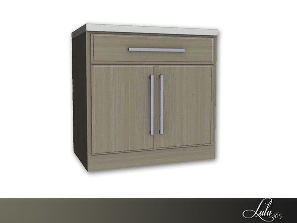 Sims 3 — Kitchen Expressions Counter 2 Door by Lulu265 — Part of the Kitchen Expressions Set Fully CAStable