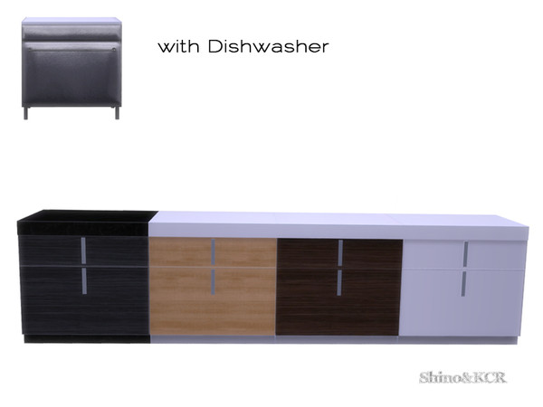 Sims 4 — Kitchen Alobi - Counter 1 by ShinoKCR — counter variation with a high top and 2 drawers. the one on the button