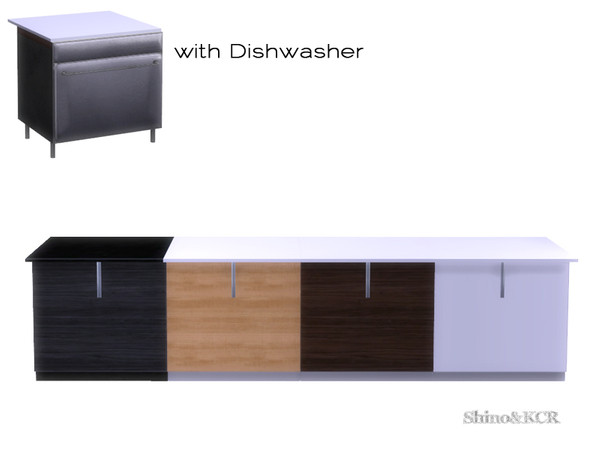 Sims 4 — Kitchen Alobi - Island Counter 2 by ShinoKCR — This is now the matching Island with lots of options for your