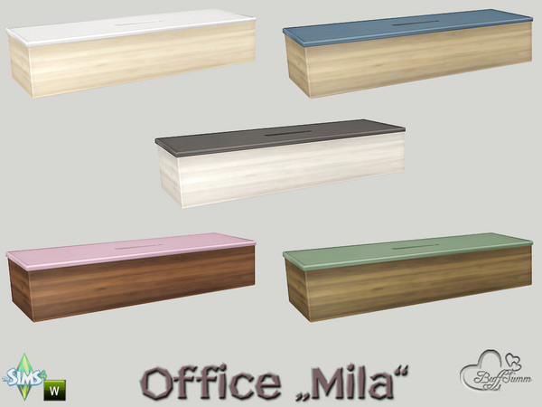 Sims 4 — Office Mila Box Large by BuffSumm — Part of the *Mila Office* http://www.thesimsresource.com/artists/BuffSumm