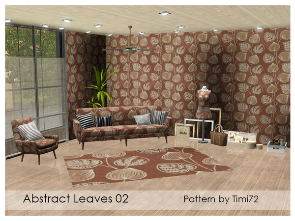 Sims 3 — Abstract Leaves 02 by timi722 — Abstract pattern with leaves. 
