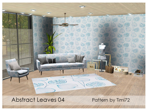 Sims 3 — Abstract Leaves 04 by timi722 — Abstract pattern with leaves. 