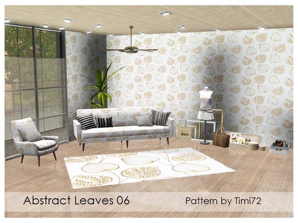 Sims 3 — Abstract Leaves 06 by timi722 — Abstract pattern with leaves. 
