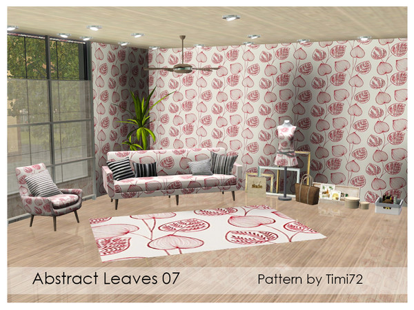 Sims 3 — Abstract Leaves 07 by timi722 — Abstract pattern with leaves. 