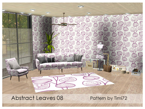 Sims 3 — Abstract Leaves 08 by timi722 — Abstract pattern with leaves. 