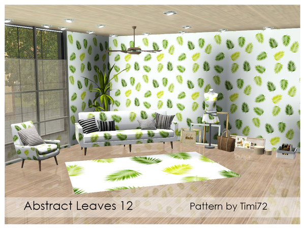 Sims 3 — Abstract Leaves 12 by timi722 — Abstract pattern with leaves. 