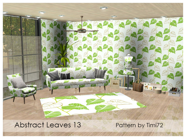 Sims 3 — Abstract leaves 13 by timi722 — Abstract pattern with leaves. 