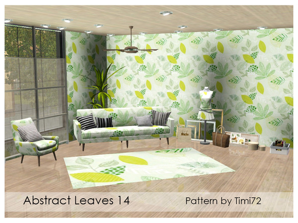 Sims 3 — Abstract Leaves 14 by timi722 — Abstract pattern with leaves. 