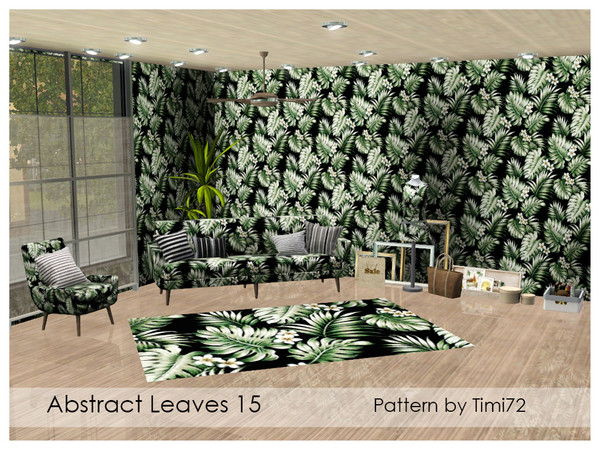 Sims 3 — Abstract Leaves 15 by timi722 — Abstract pattern with leaves. 