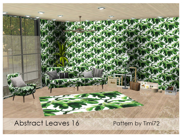 Sims 3 — Abstract leaves 16 by timi722 — Abstract pattern with leaves. 