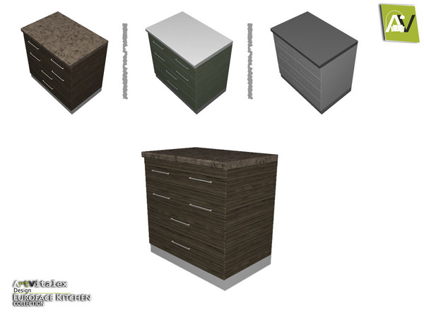 Sims 4 — Euroface Counter II by ArtVitalex — - Euroface Counter II - ArtVitalex@TSR, Jun 2016
