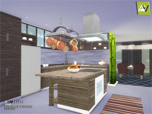 Sims 4 — Euroface Kitchen  by ArtVitalex — - Euroface Kitchen - ArtVitalex@TSR, Jun 2016 - All objects three has a