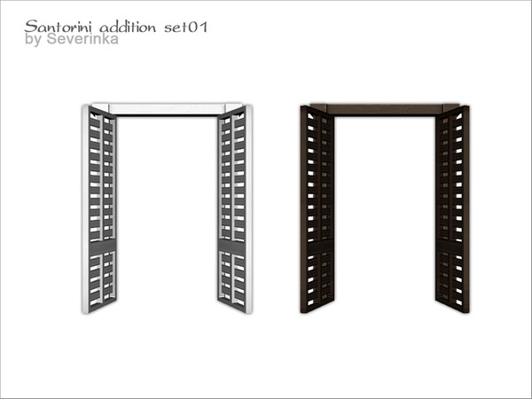 Sims 4 — Santorini - door SW by Severinka_ — Open door for short wall From the set of 'Santorini addition set 01' 2