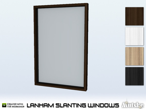 Sims 4 — Lanham Window Tall Full 2x1 by Mutske — This window is part of the Lanham construtionset and is matching with