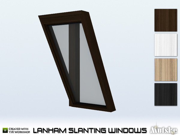 Sims 4 — Lanham Window Counter Slanting Right 1x1 by Mutske — This window is part of the Lanham construtionset and is