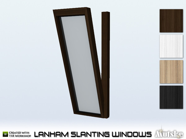 Sims 4 — Lanham Window Tall Full Slanting Left 1x1 by Mutske — This window is part of the Lanham construtionset and is