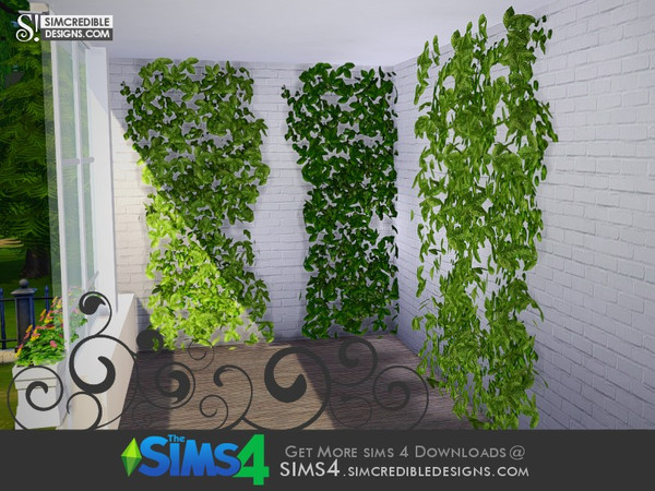 Sims 4 — Nature In - Living green wall 1x1 by SIMcredible! — by SIMcredibledesigns.com available at TSR