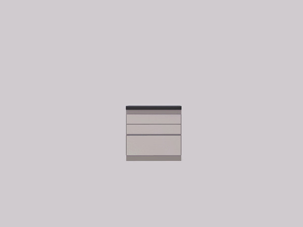 Sims 3 — Black White Kitchen - Counter  by ung999 — Black White Kitchen - Counter Recolorable Channels : 3 