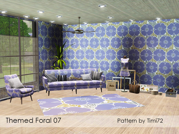 Sims 3 — Themed Floral 07 by timi722 — Themed pattern with flowers.