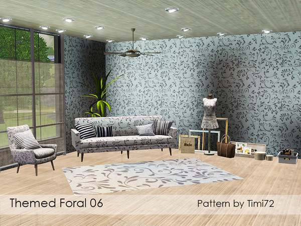 Sims 3 — Themed Floral 06 by timi722 — Themed pattern with flowers.