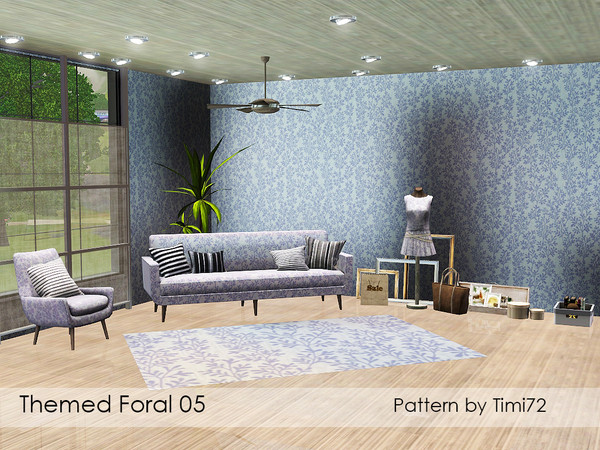 Sims 3 — Themed Floral 05 by timi722 — Themed pattern with flowers.