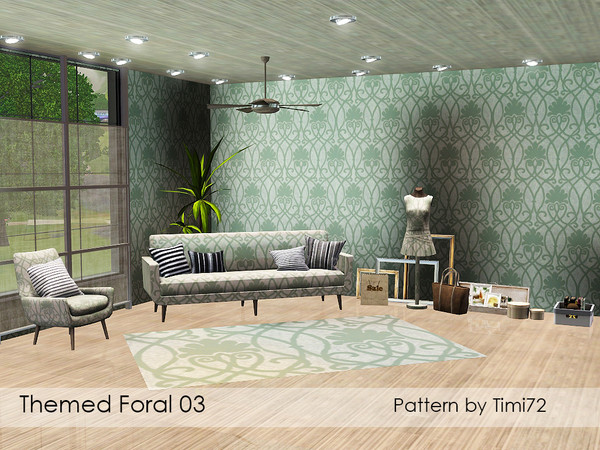 Sims 3 — Themed Floral 03 by timi722 — Themed pattern with flowers.