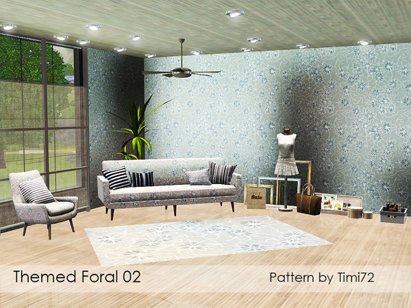 Sims 3 — Themed Floral 02 by timi722 — Themed pattern with flowers.