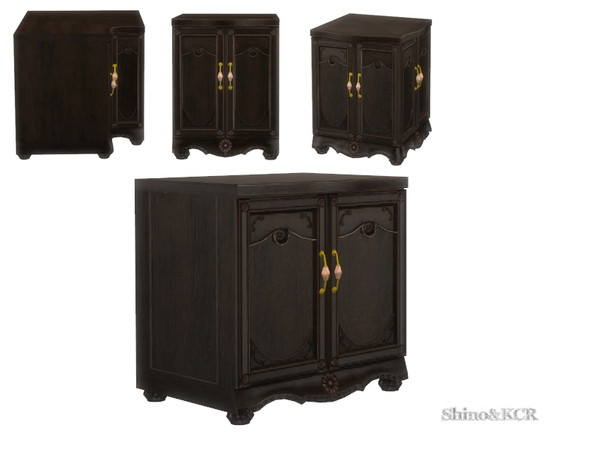 Sims 4 — French Quarter - Counter1 by ShinoKCR — Kitchen Furniture in French Quarter Style