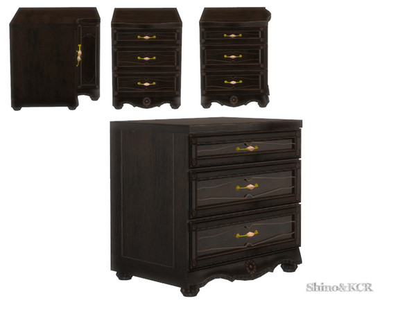 Sims 4 — French Quarter - Counter2 by ShinoKCR — Kitchen Furniture in French Quarter Style