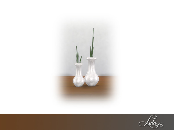 Sims 4 — Porter Home Office Vase by Lulu265 — Part of the Porter Home Office Set 3 colour variations included 