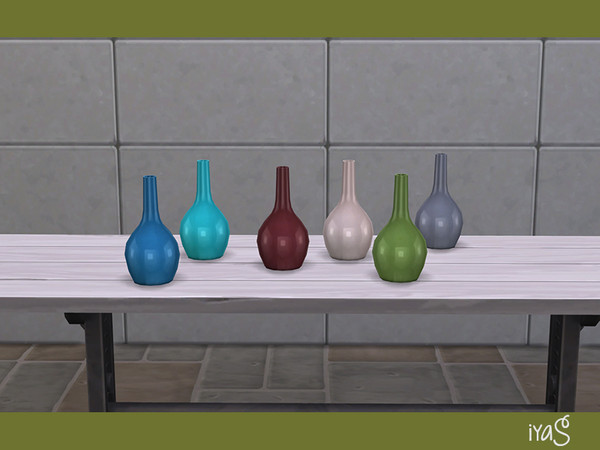 Sims 4 — Bye Summer Vase v A by soloriya — Decorative one-color vase. Part of Bye Summer set. 6 color variations.
