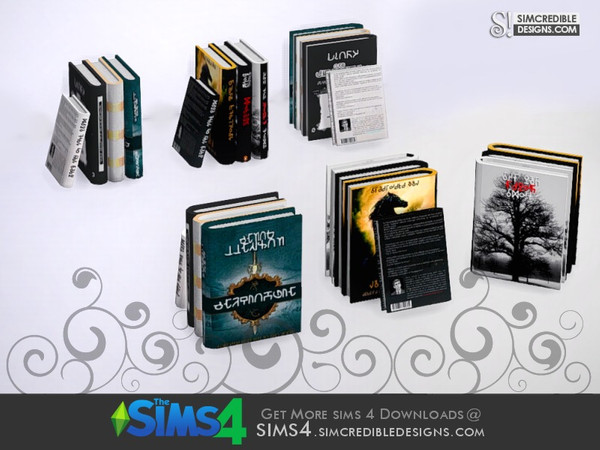 Sims 4 — Nothing to fear - books by SIMcredible! — by SIMcredibledesigns.com available at TSR __________________ * 2