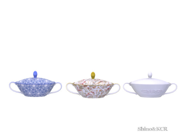 Sims 4 — French Quarter  - Tureen by ShinoKCR — Furniture in French Quarter Style
