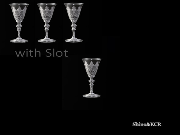Sims 4 — French Quarter  - Glass by ShinoKCR — Furniture in French Quarter Style has Slots on the Side to built a row