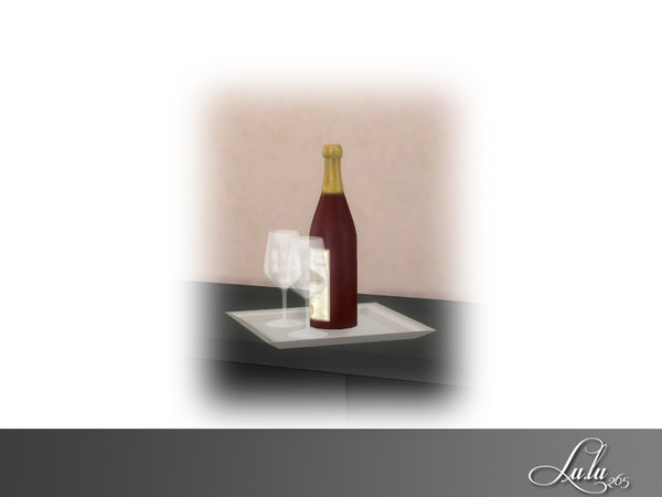 Sims 4 — Modern Look Decor Tray  by Lulu265 — Part of the Modern Look Dining Set Please do not clone or claim as your own