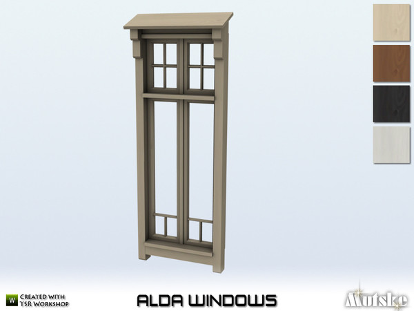 Sims 4 — Alda Window Middle 2x1 Single by Mutske — This window is part of the Alda Constructionset. Made by Mutske. 