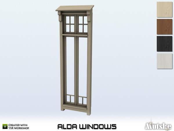 Sims 4 — Alda Window Tall 1x1 by Mutske — This window is part of the Alda Constructionset. Made by Mutske. 