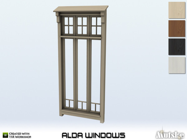 Sims 4 — Alda Window Tall 3 2x1 by Mutske — This window is part of the Alda Constructionset. Made by Mutske. 