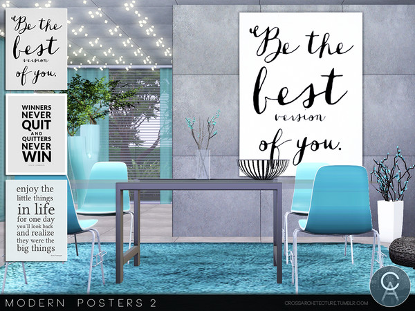 Sims 3 — Modern Posters 2 by Pralinesims — By Pralinesims