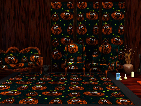 Sims 3 — HPII-Halloween Pumpkins II by allison731 — Halloween pumpkins-2nd pattern. 4 channels + 5th black background