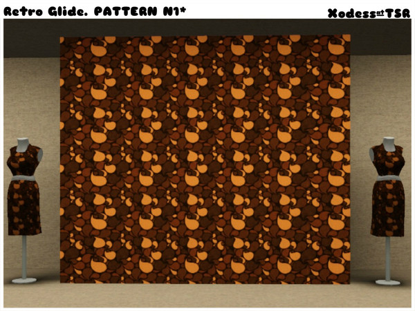Sims 3 — Dess+Retro Glide. PATTERN N1* by Xodess — This creation is part of my - RETRO GLIDE - set. It can be found under