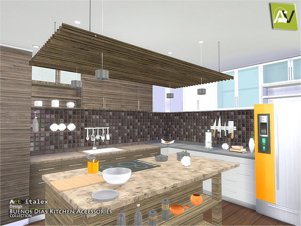 Sims 4 — Buenos Dias Kitchen Accessories by ArtVitalex — - Buenos Dias Kitchen Accessories - ArtVitalex@TSR, Nov 2016 -