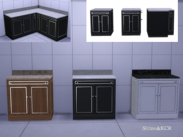 Sims 4 — Kitchen CliveC Cont - Counter Doors by ShinoKCR — Contemporary Kitchen Furniture inspired by Clive Christian