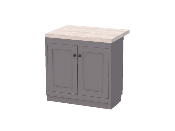Sims 3 — Contemporary Shaker Kitchen - Counter Island by pyszny16 — pyszny@ 2016 Please don't clone my meshes!