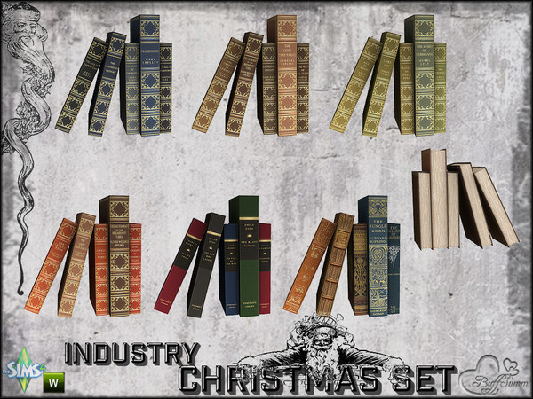Sims 4 — X-Mas Industry Books v3 (right) by BuffSumm — Part of the *Industry Series*
